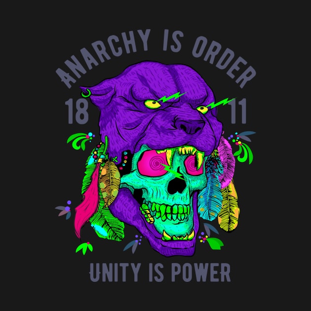 Unity is Power Pantera Skull by TOKEBI