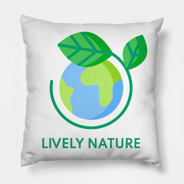 LIVELY NATURE PLANET EARTH Pillow by Lively Nature