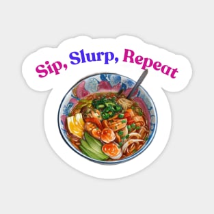 Ramen Sip Slurp Vintage Japan Since Japanese Magnet