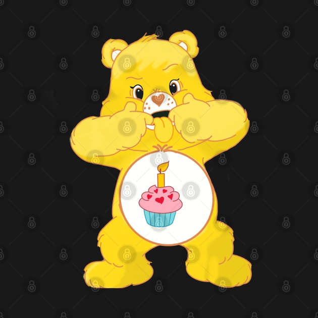 Birthday Bear sticking tongue out by tailspalette