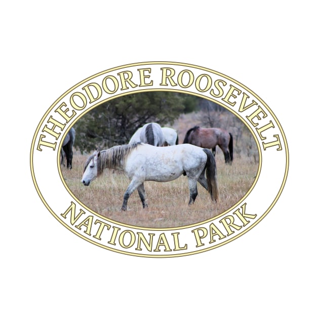 Wild Horses at Theodore Roosevelt National Park in Medora, North Dakota by GentleSeas