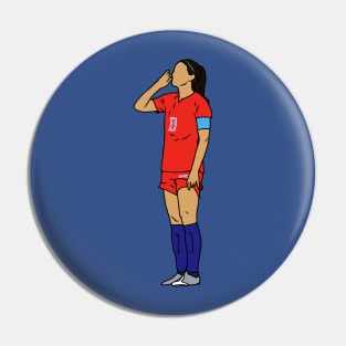 Alex Morgan Sipping Tea Pin