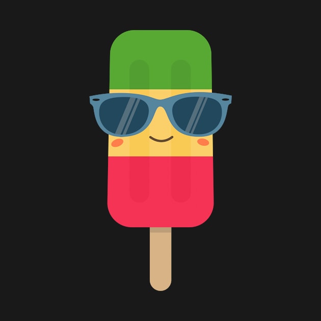 Cool Ice Cream Summer Popsicle T-Shirt by happinessinatee