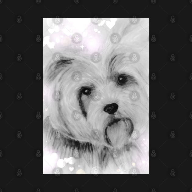 Yorkie by teenamarie23art