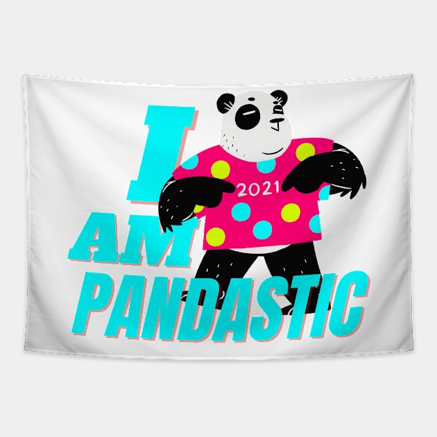 i am pandastic Tapestry by T-Vinci