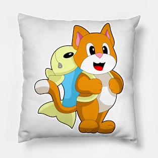 Cat Pupil Fish School Pillow