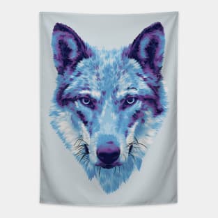 Winter Wolf Stare Tapestry