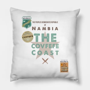 Covfefe Coast Badges - Nambian Seaspray colour Pillow