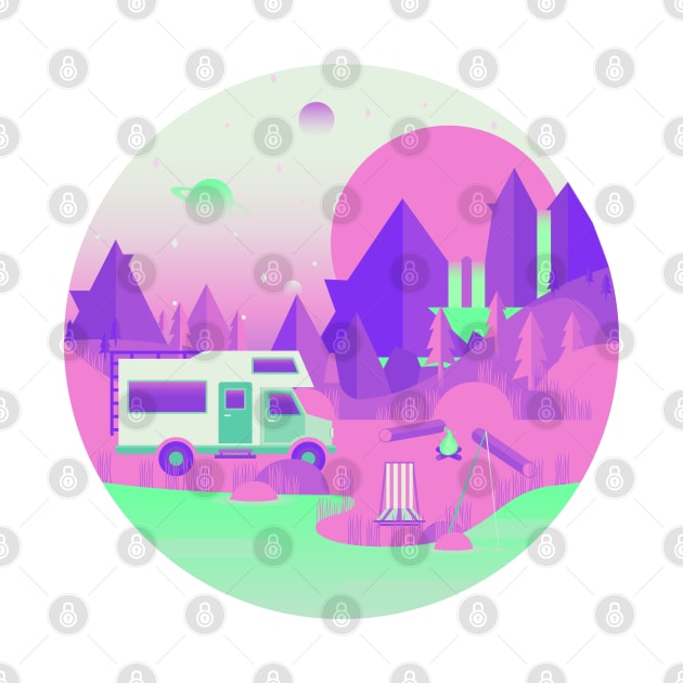 Outer Space Camping by BadOdds