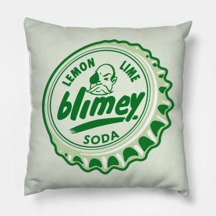 Vintage Blimey Lemon Lime Soda Bottlecap Pillow