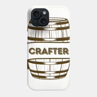 BEER CRAFTER craft beer lover maker brewmaster home brewing graphic Phone Case