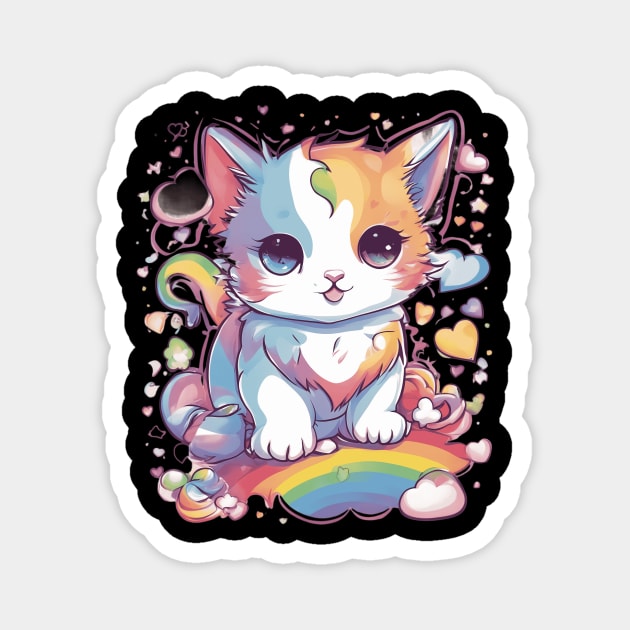 I'm Falling in Love with You Cat Magnet by animegirlnft