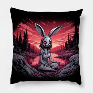 Evil Bunny Girl Pillow