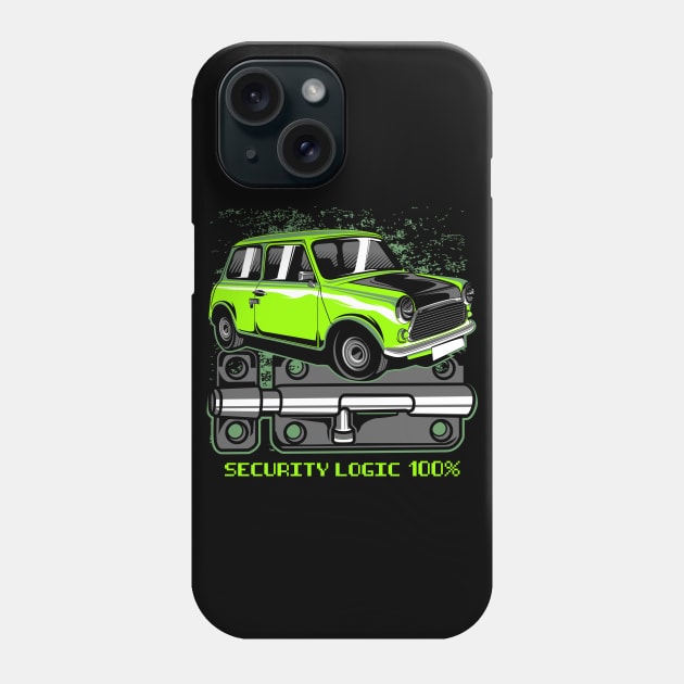 Mini Mr Bean Security100 percent Phone Case by aredie19