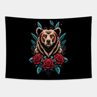 grizzly bear tattoo Tapestry