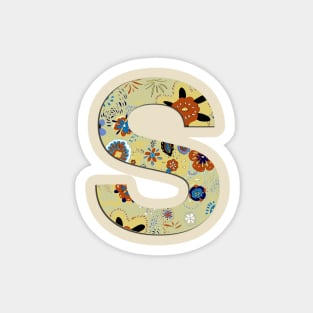 Monogram letter S Magnet