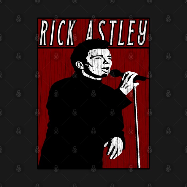 Vintage Retro Rick Astley by Projectup