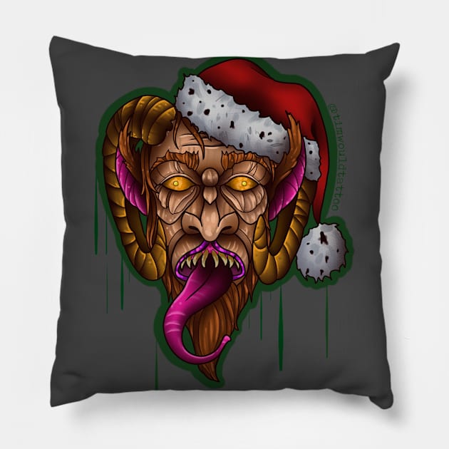 Krampus Claus Pillow by Timwould