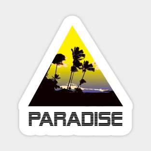 PARADISE ISLAND TSHIRT - MINIMALIST Magnet