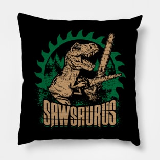 Lumberjack Woodworker Chainsaw Gift Pillow