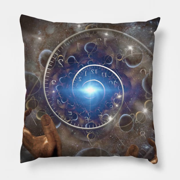 Manipulation of time Pillow by rolffimages