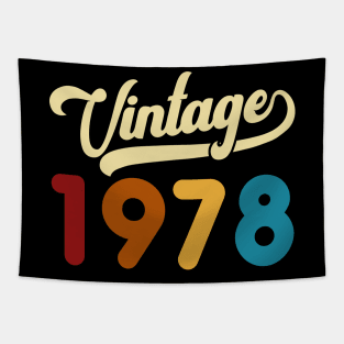 1978 Vintage Gift 42nd Birthday Retro Style Tapestry