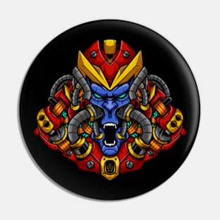 Gorilla Mecha Red Pin