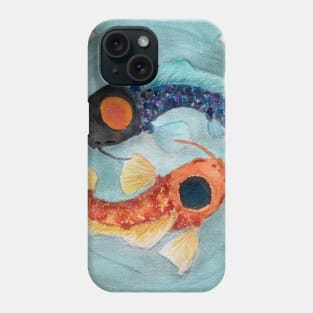 Koi fish yin yang Phone Case