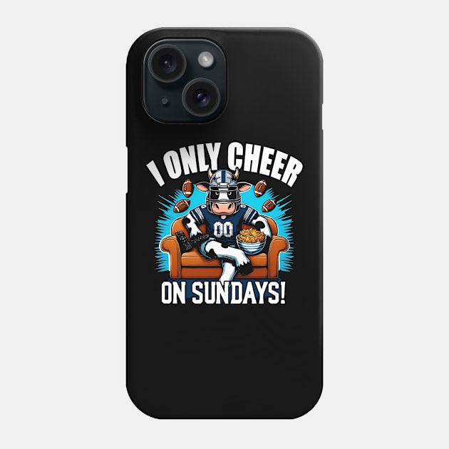 Funny Football Fan Tee - Dallas on Sundays Phone Case by FFFM