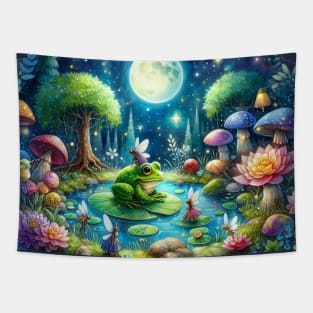 Secrets of A Moonlit Pond Tapestry