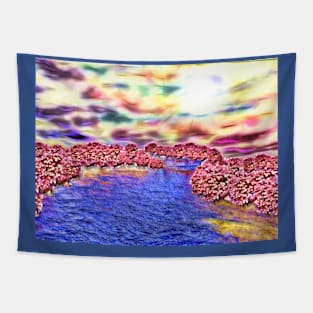 Pink Valley Tapestry