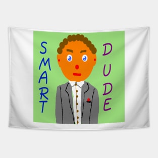 Smart Dude illustration on T-shirts and other items. Tapestry