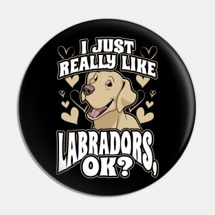 I just really like labradors ok Pin