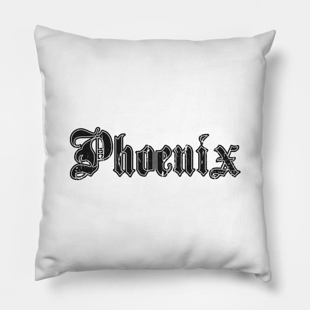 phoenix Pillow by DeekayGrafx