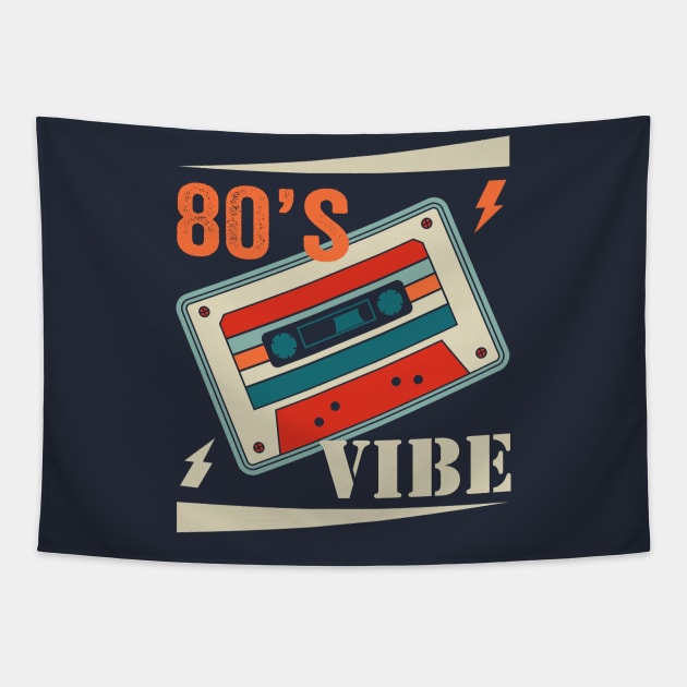 80’s Old Vibe Tapestry by Ortumuda