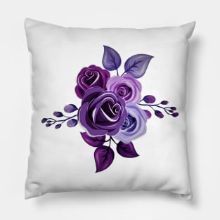 purple rose Pillow