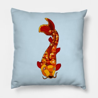 Red and Yellow Koi Fish Pillow