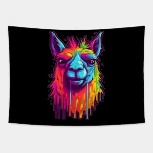 Grunge Llama Tapestry