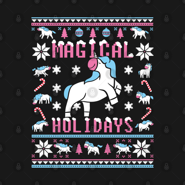 Funny Unicorn Lover Ugly Christmas Sweater by KsuAnn