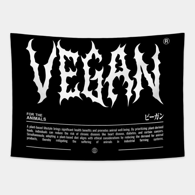 Edgy Vegan Tapestry by PauEnserius