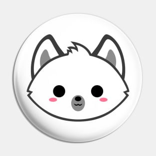 Cute Arctic Wolf Pin