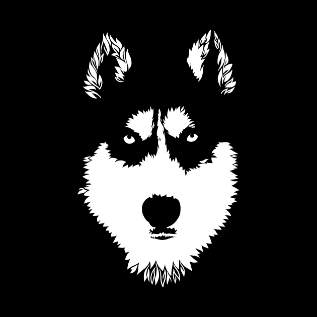 Husky Negative Space by polliadesign