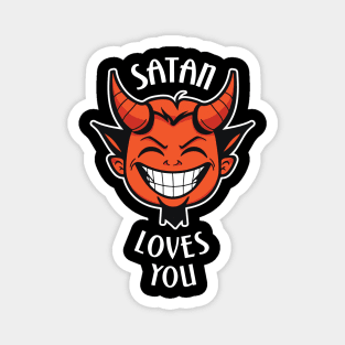 Merry satan loves you Magnet