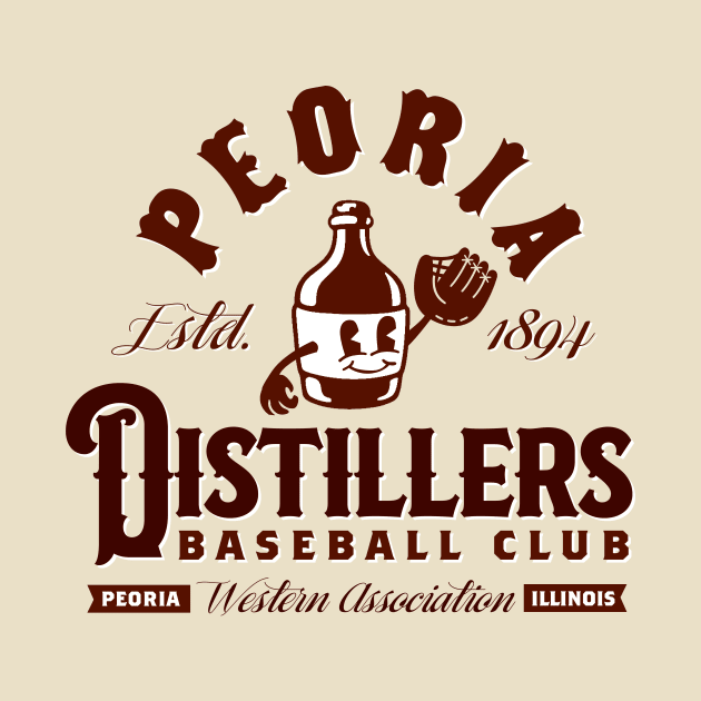 Peoria Distiller Baseball by MindsparkCreative