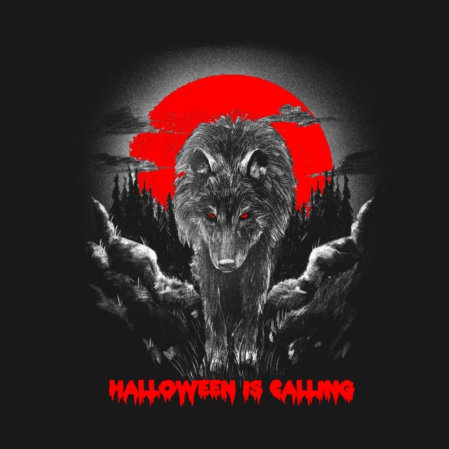 Halloween Is Calling WOLF by HAPPY GIFTS K