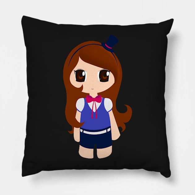 Cute girl Pillow by Namarqueza