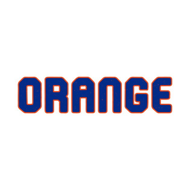 Orange and Blue by Pretty Good Shirts