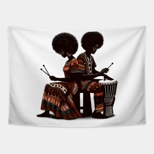 Afrocentric Drums Tapestry