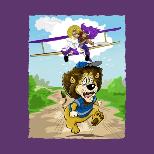 Minnesota Vikings Fans - Kings of the North vs Cat on the Run T-Shirt