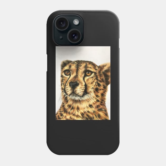 Cheetah Phone Case by Artbythree